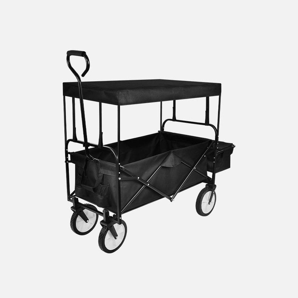 Heavy Duty Folding Portable Hand Cart with Removable Canopy - Simple Deluxe