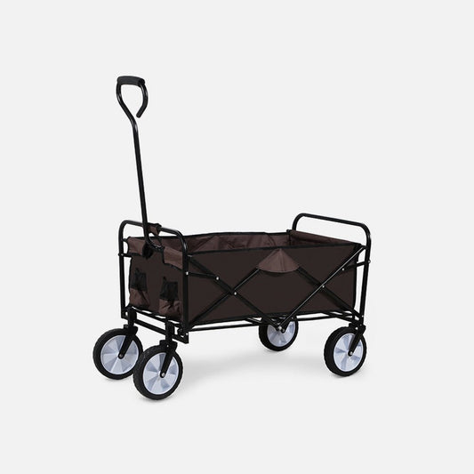 Rolling Collapsible Garden Cart - Brown - Simple Deluxe