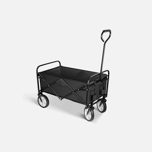 Rolling Collapsible Garden Cart - Black - Simple Deluxe