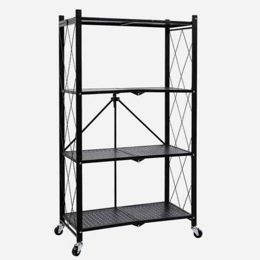 Foldable Series Metal Rack Shelves 4-Tier - Simple Deluxe
