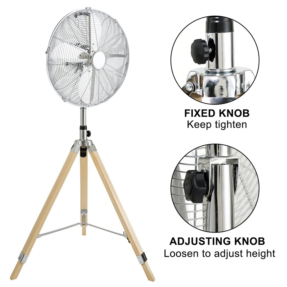 Retro Nostalgic Tripod Fan-16inch - Simple Deluxe