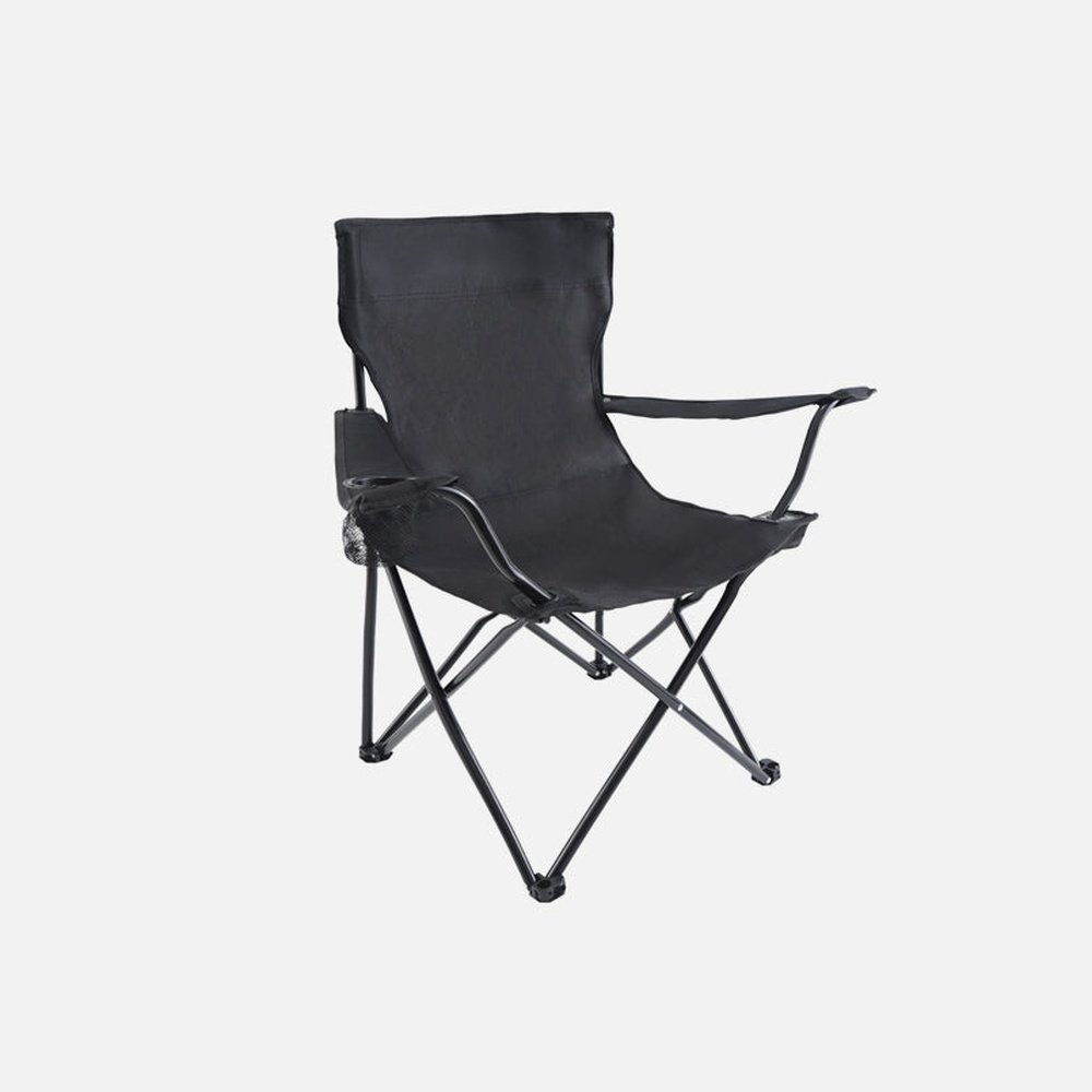 Portable Folding Camping Chair Black - Simple Deluxe