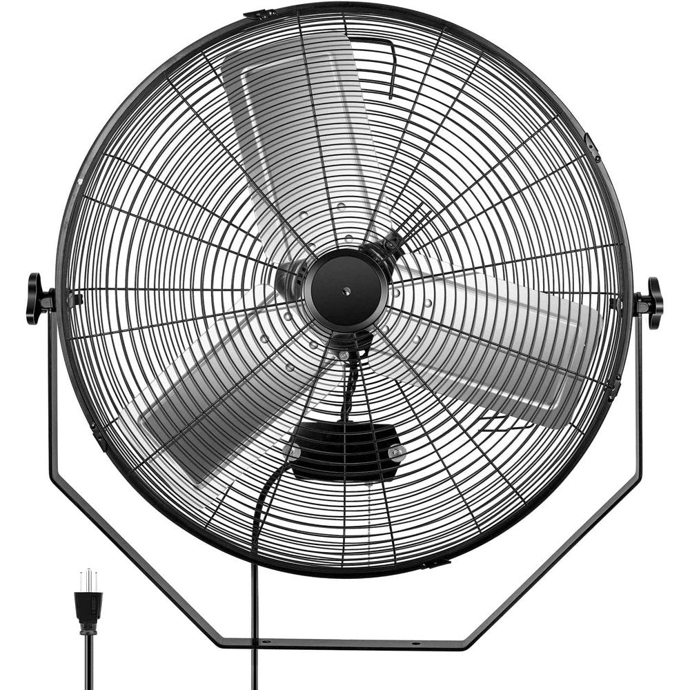 High Velocity Metal Wall Mount Fan-24inch - Simple Deluxe