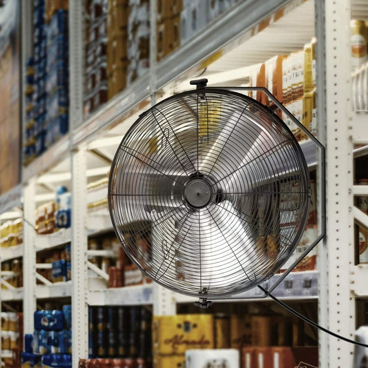 High Velocity Metal Wall Mount Fan-24inch - Simple Deluxe