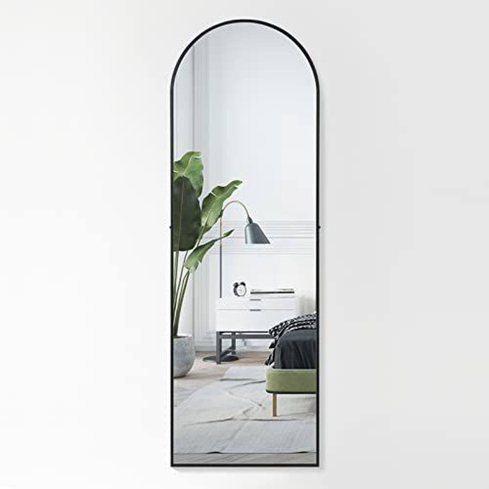 Full Length Floor Mirror with Stand Wall-Mounted Dressing Mirror Gold - Simple Deluxe