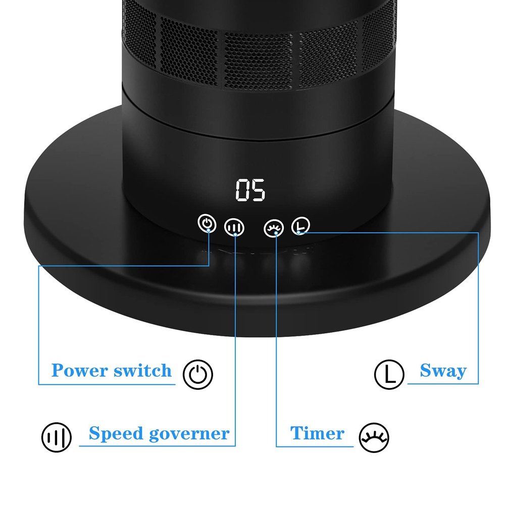 Innovative Bladeless Tower Fan-39inch - Simple Deluxe