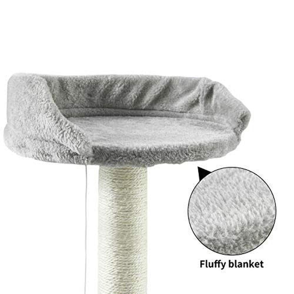 Cat Tree Condo with Scratching Post-17inch - Simple Deluxe