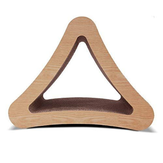 3-Sided Triangle Cat Scratching Post Scratcher Cardboard - Simple Deluxe