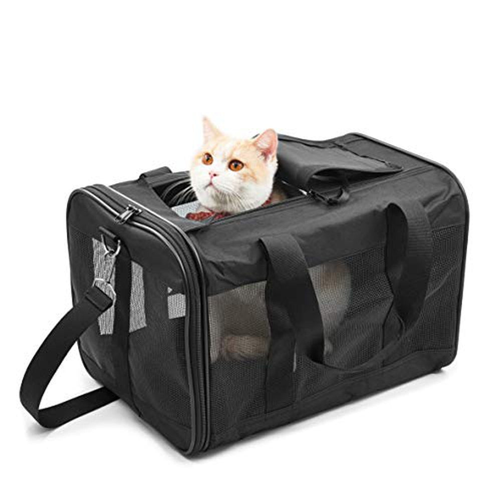 Pet Travel Carrier Soft Sided Portable Bag -L - Simple Deluxe
