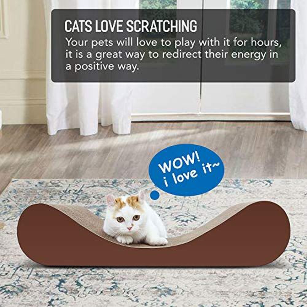 Cat Scratcher Cardboard Lounge Bed - Simple Deluxe