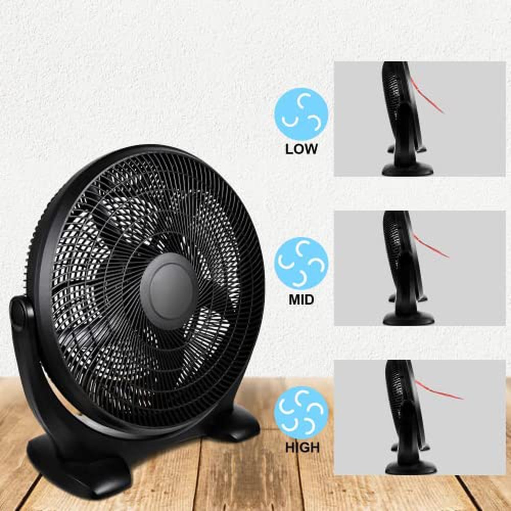 Plastic Floor Fans Quiet-14inch - Simple Deluxe