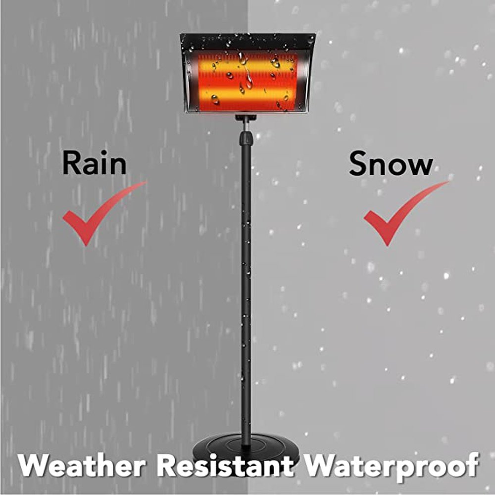 Simple Deluxe Standing Heater Patio Outdoor Balcony, Courtyard with Overheat Protection - Simple Deluxe