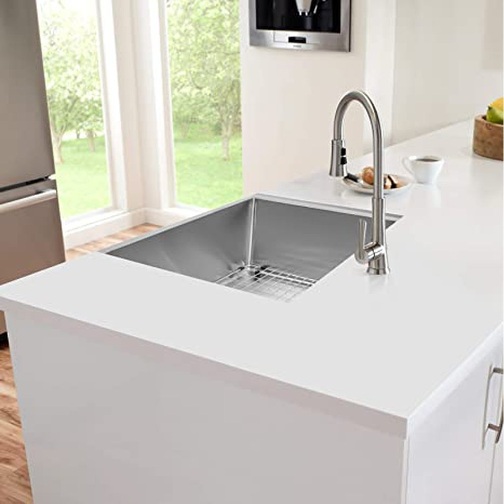 Simple Deluxe 15-Inch Top-Mount Workstation Kitchen Sink - Simple Deluxe