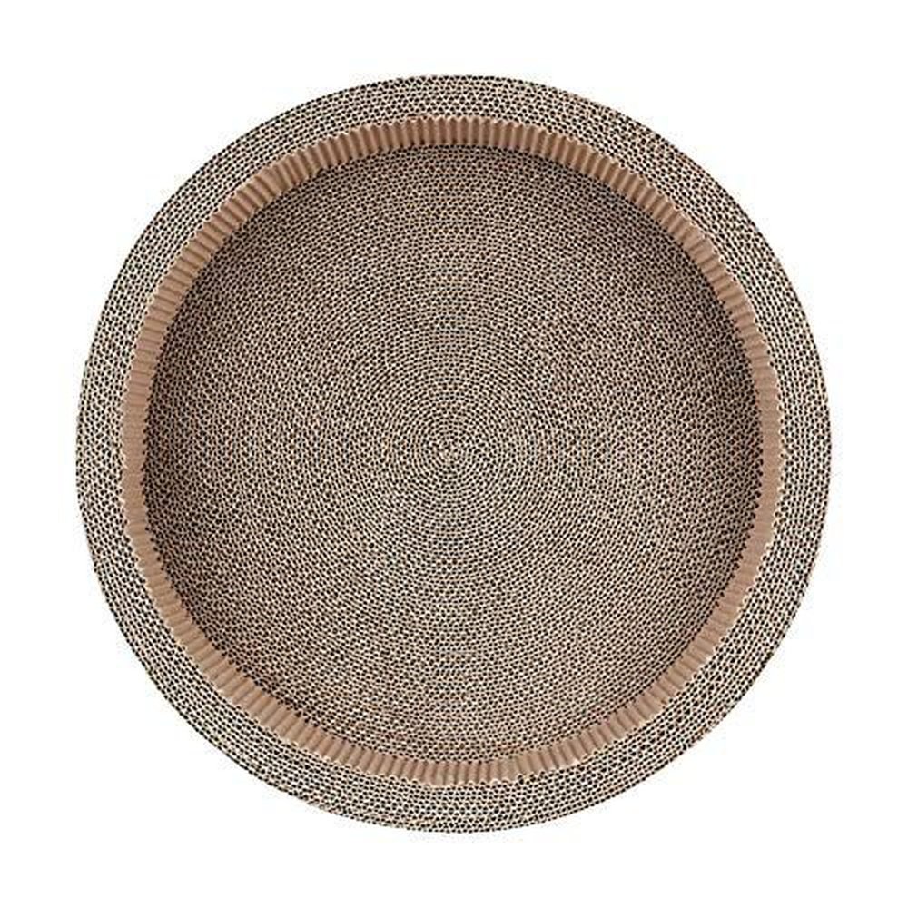 Cat Scratcher Post & Board, Round Cat Scratching Lounge Bed - Simple Deluxe