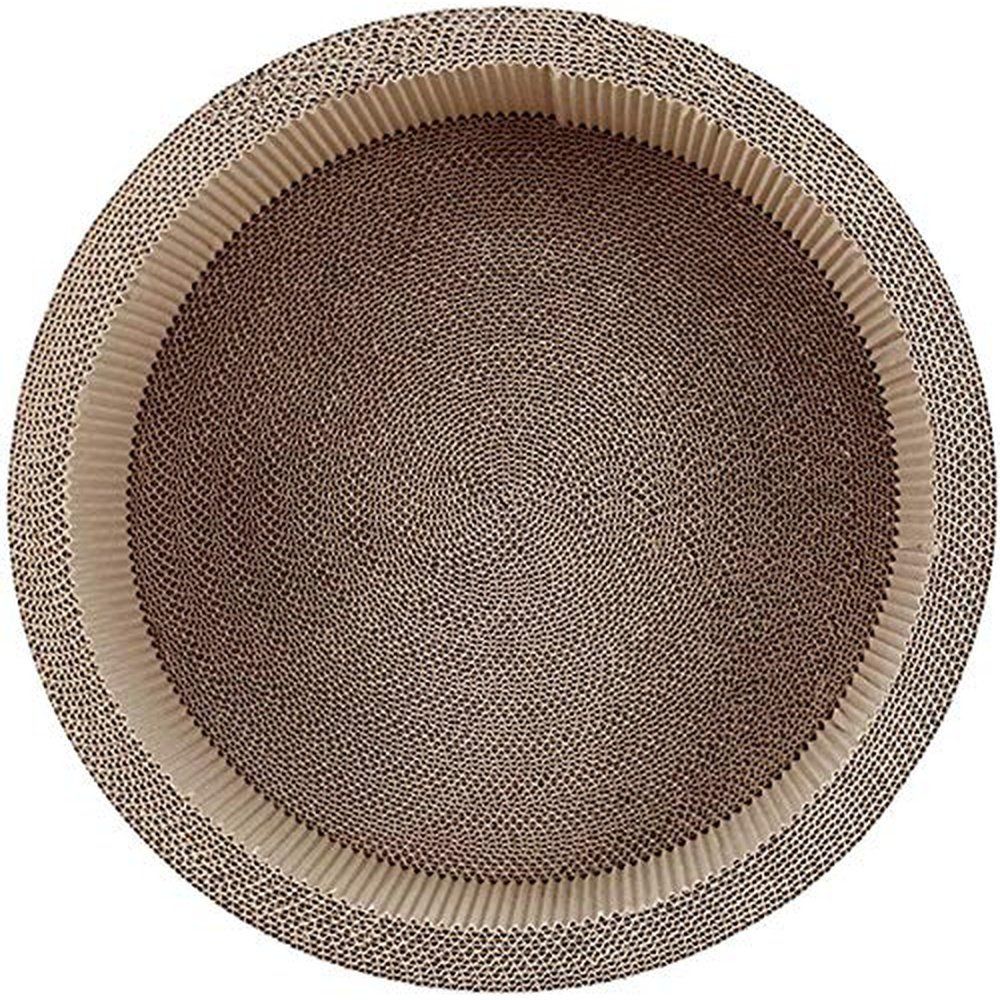 Cat Scratcher Post & Board, Round Cat Scratching Lounge Bed - Simple Deluxe
