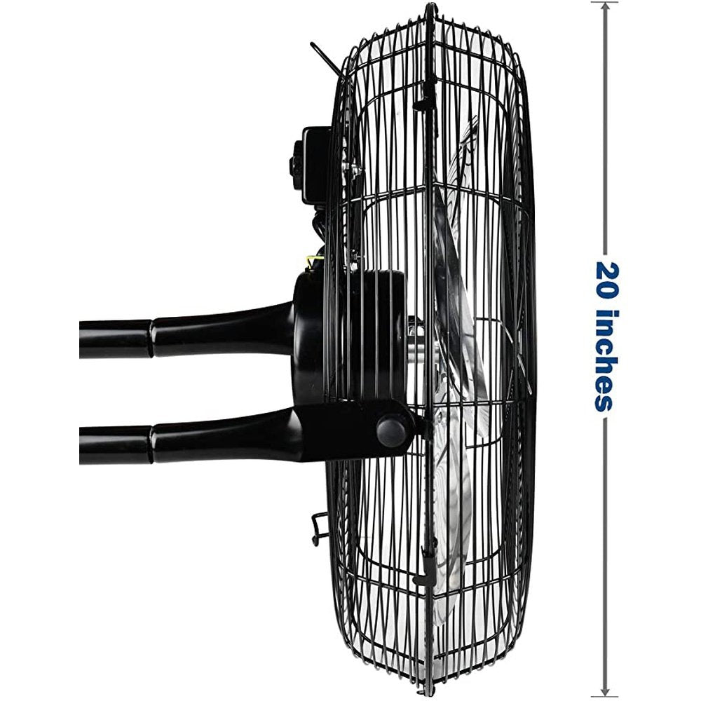 Simple Deluxe 20 Inch 3-Speed High Velocity Heavy Duty Metal Industrial Floor Fans - Simple Deluxe