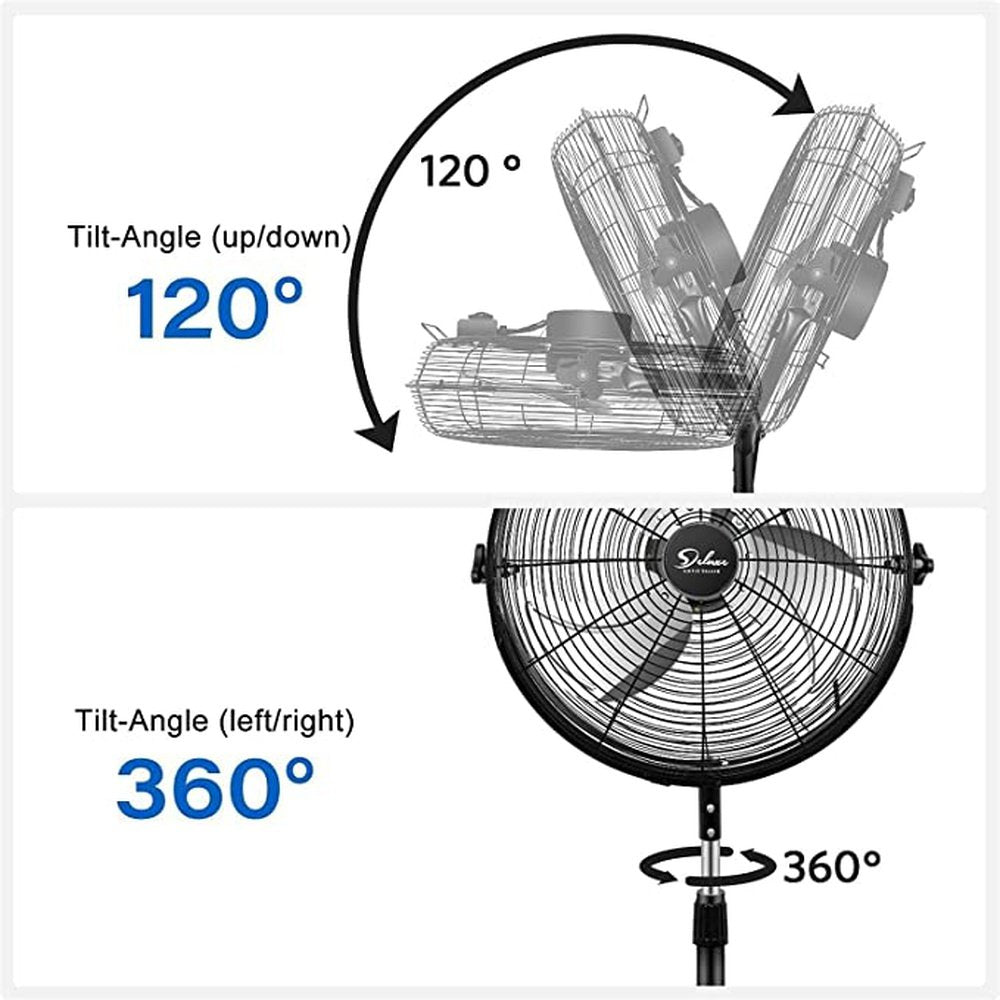 Simple Deluxe 20 Inch Pedestal Standing Fan - Simple Deluxe