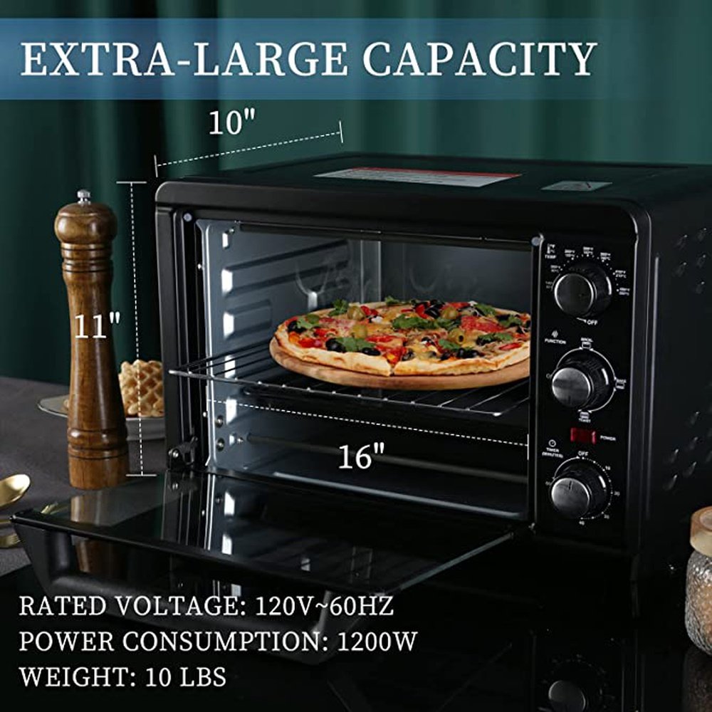 Simple Deluxe Toaster Oven with 20Litres Capacity, Compact Size Countertop Toaster - Simple Deluxe