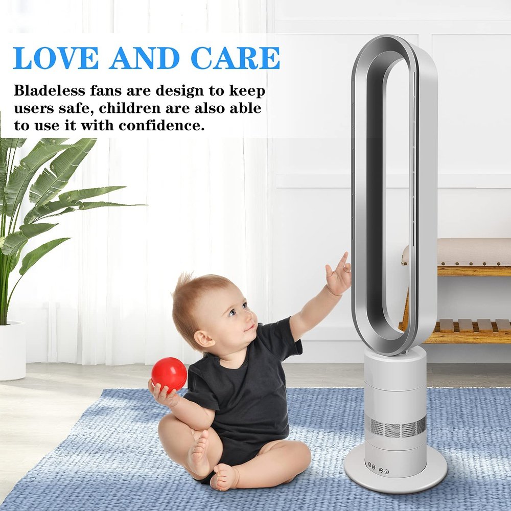 Stylish Bladeless Tower Fan-39inch - Simple Deluxe