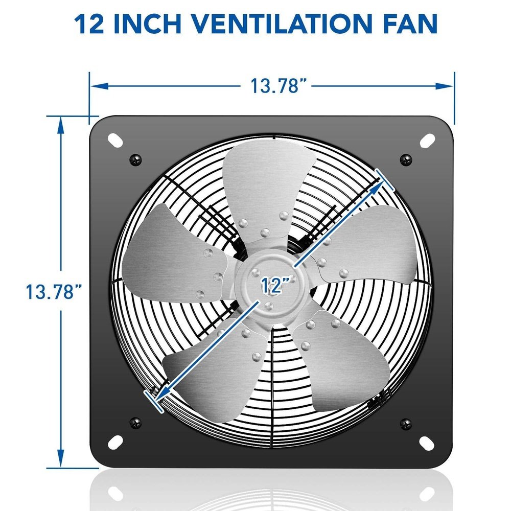 Aluminum Exhaust Fan -12inch - Simple Deluxe