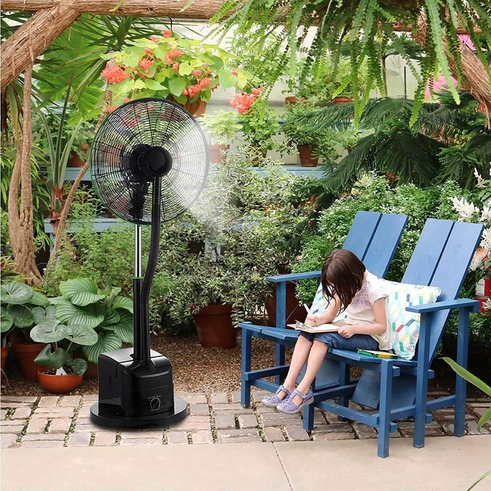 Cooling Misting Pedestal Fan-18inch - Simple Deluxe