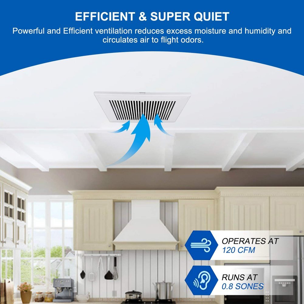 Ultra-Quiet Household HVAC Ventilation Fan - Simple Deluxe