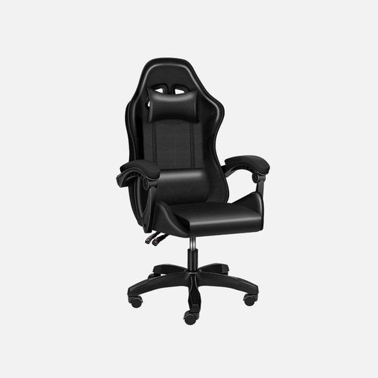 Gaming Ergonomic Swivel Chair without Footrest - Black - Simple Deluxe