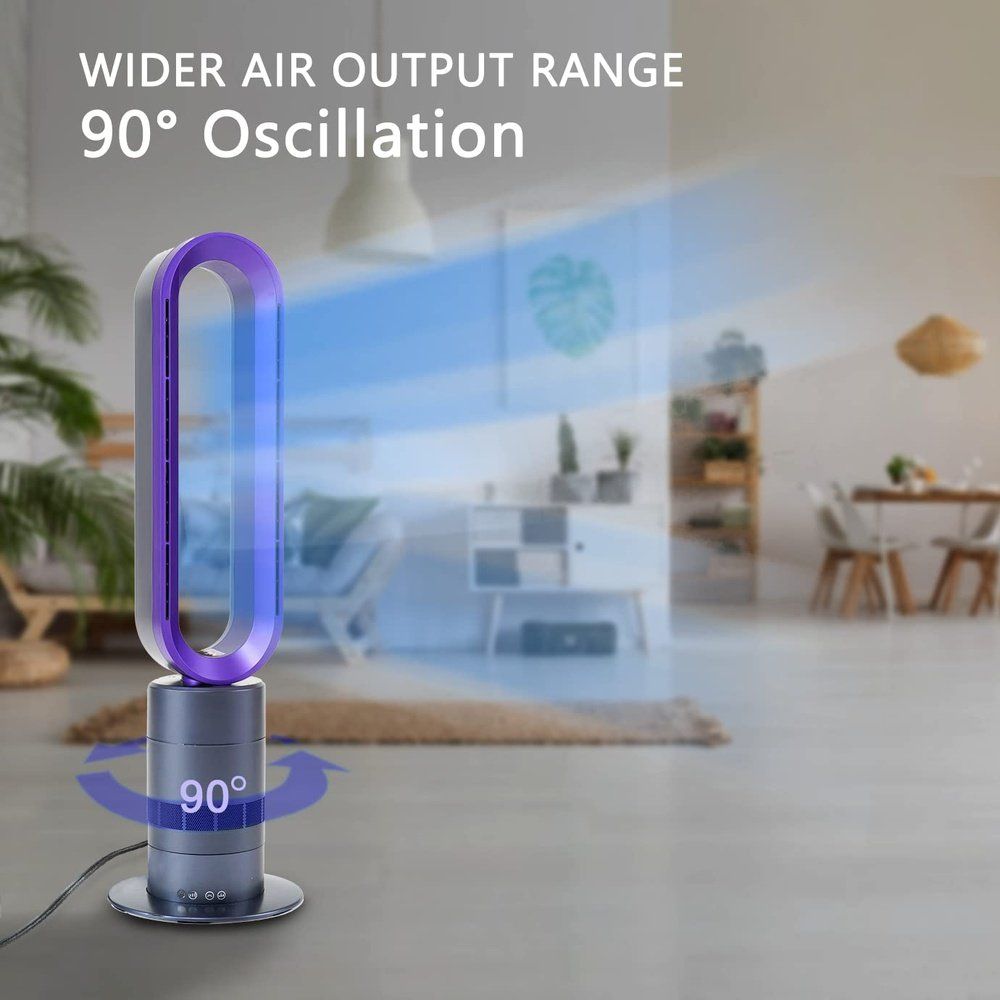 Air Circulator Fan with Remote Control-Purple - Simple Deluxe