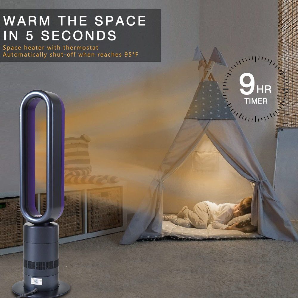 Air Circulator Fan with Remote Control-Purple - Simple Deluxe