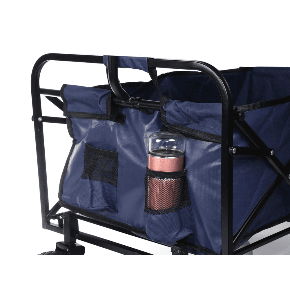 Rolling Collapsible Garden Cart - Blue - Simple Deluxe