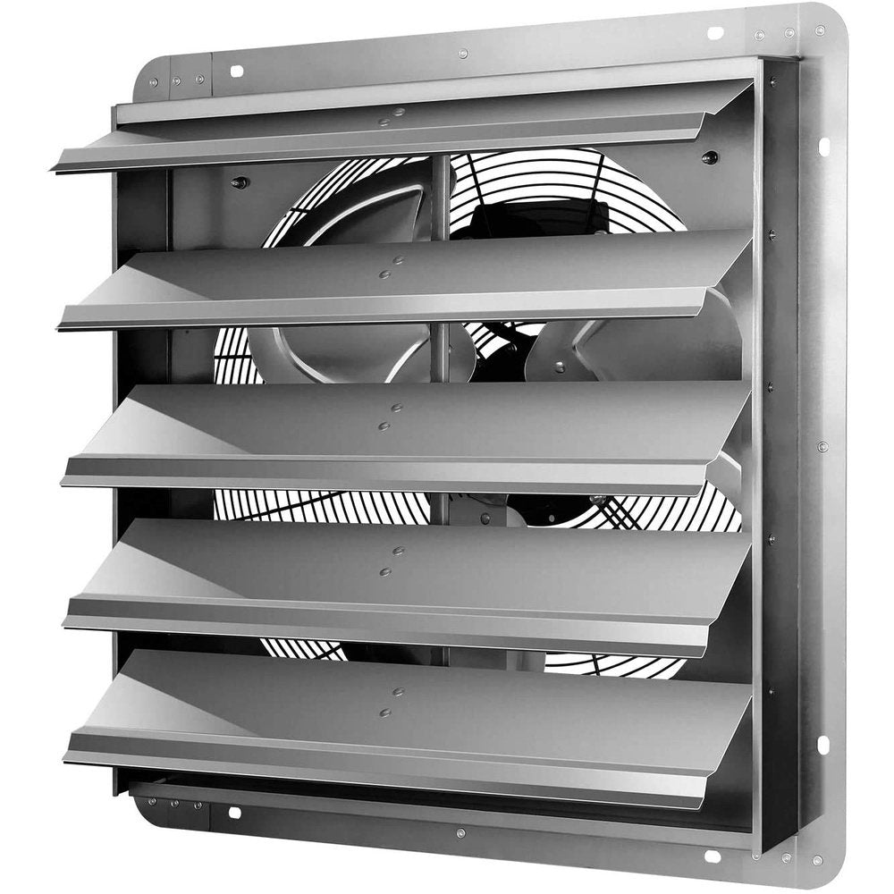 Shutter Exhaust Fan Aluminum 10 Inch - Simple Deluxe