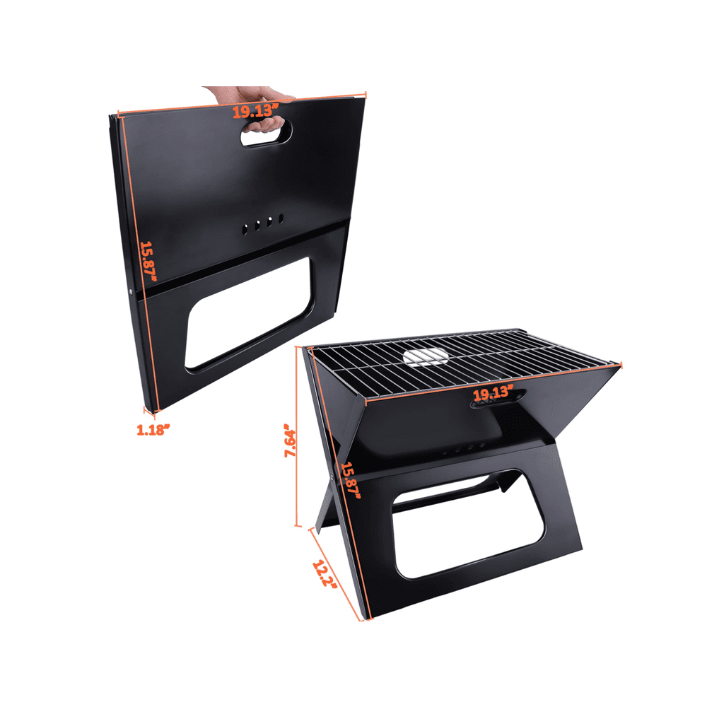 Notebook Charcoal Grill 20-inch - Simple Deluxe