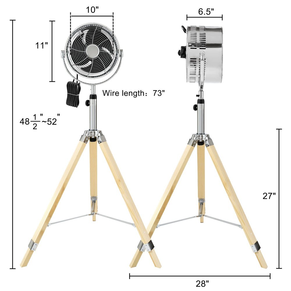 Tripod Pedestal Fan -10inch - Simple Deluxe