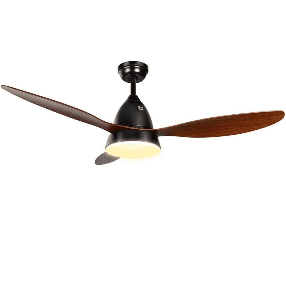 Ceiling Fan with LED Frosted Light and Remote Control 52inch - Simple Deluxe