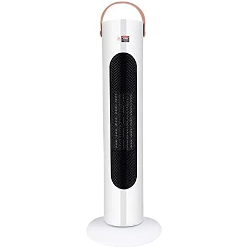 Electric Space Heater, 1500W Whole Room Tower Space Heater with Remote 4 Heat Modes Setting, Overheating Protection, for Bedroom, Office, and Indoor Use, White - Simple Deluxe