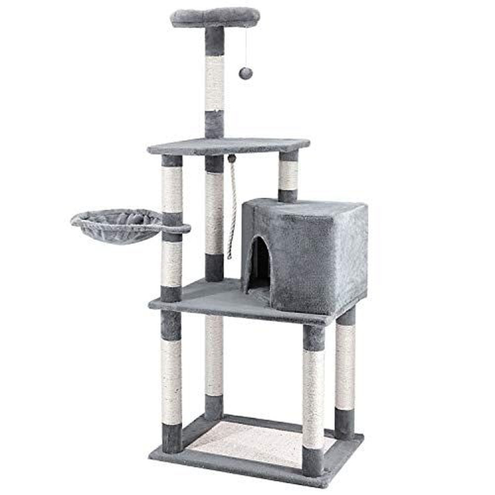 Cat Tree Condo with Scratching Post Platform - Simple Deluxe