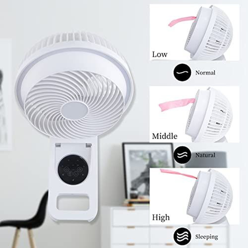 7 inch Wall Mount Fan White - Simple Deluxe