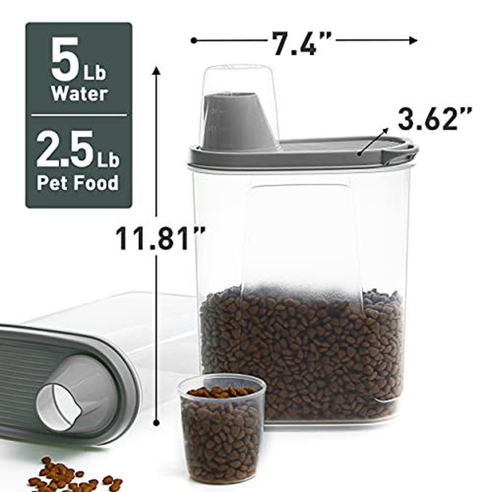 Cat Food Storage Containers Small Storage Container with Lid - Simple Deluxe
