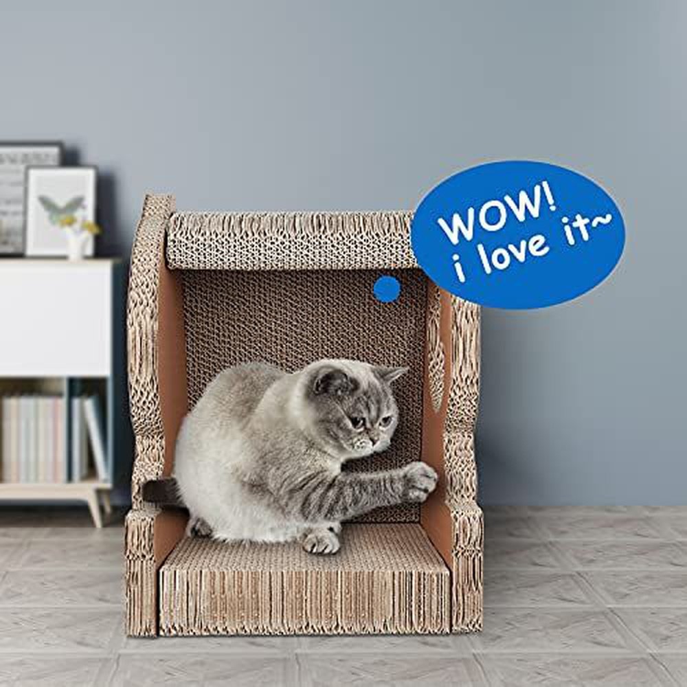 Dinosaur Shape Cat Scratching House Bed Furniture Protector - Simple Deluxe