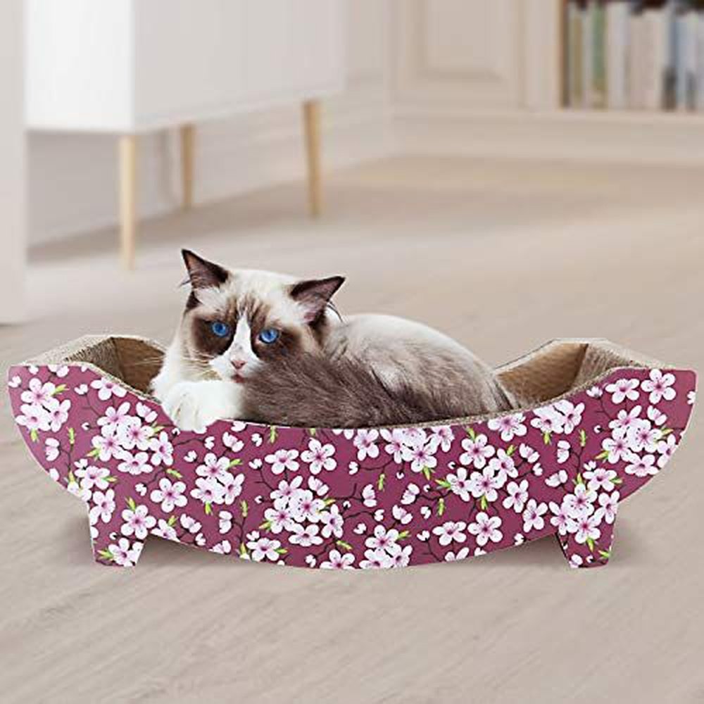 Cat shaped cat scratcher best sale