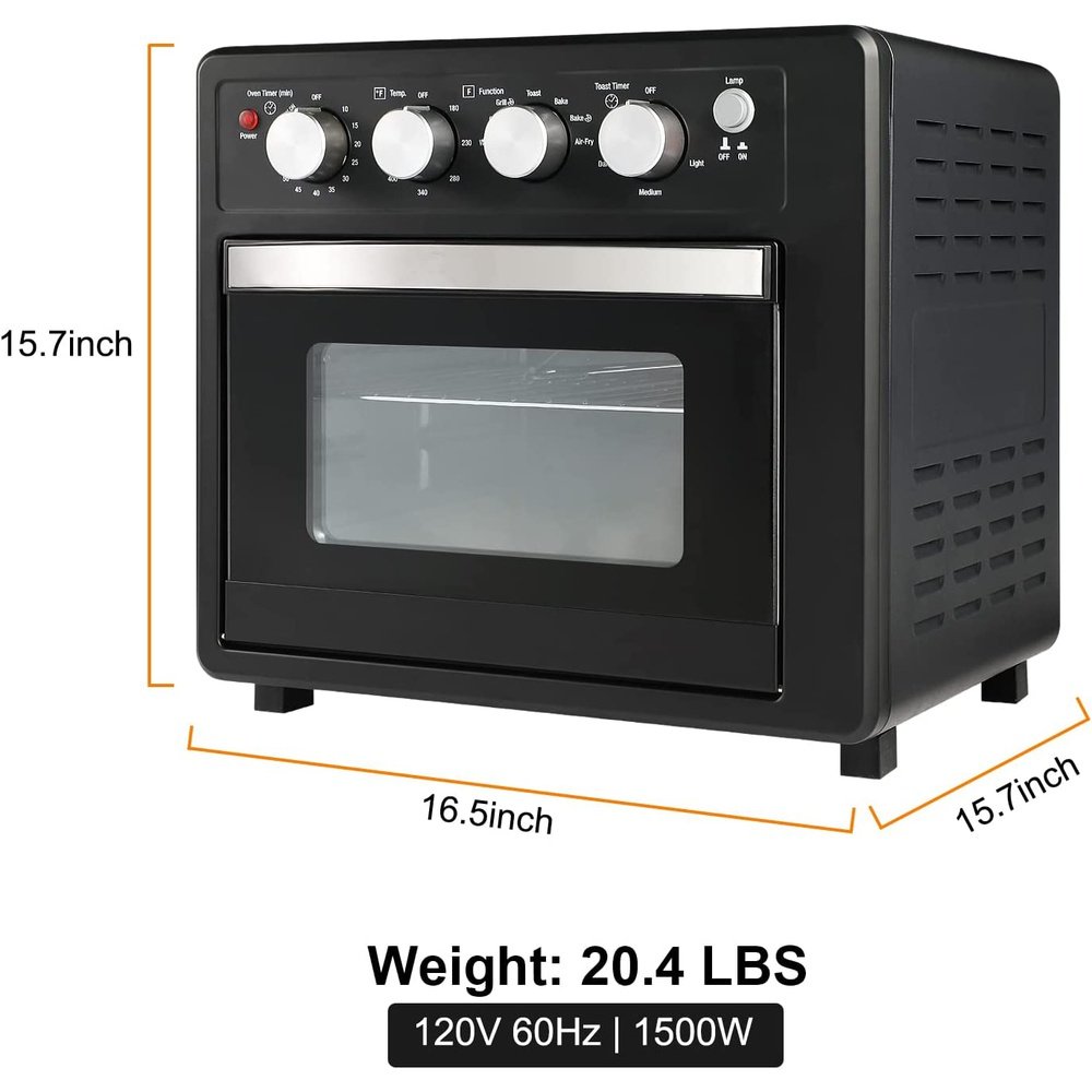 Simple Deluxe Air Fryer Oven, Toaster Oven Air Fryer Combo, Family Size Air Fryer Oven with Rotisserie and Dehydrator - Simple Deluxe