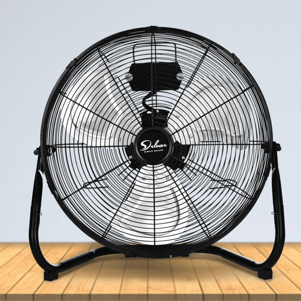 High Velocity Heavy Duty Metal Floor Fan 12inch - Simple Deluxe