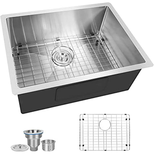 Simple Deluxe 15-Inch Top-Mount Workstation Kitchen Sink - Simple Deluxe