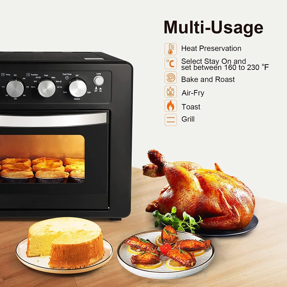 Simple Deluxe Air Fryer Oven, Toaster Oven Air Fryer Combo, Family Siz