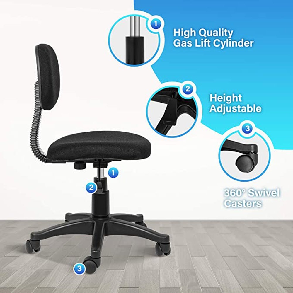 Simple Deluxe Task Office Chair, Black - Simple Deluxe