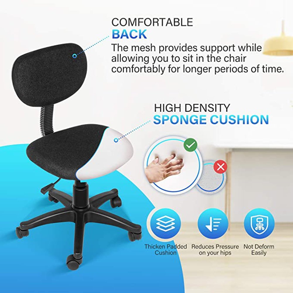 Simple Deluxe Task Office Chair, Black - Simple Deluxe