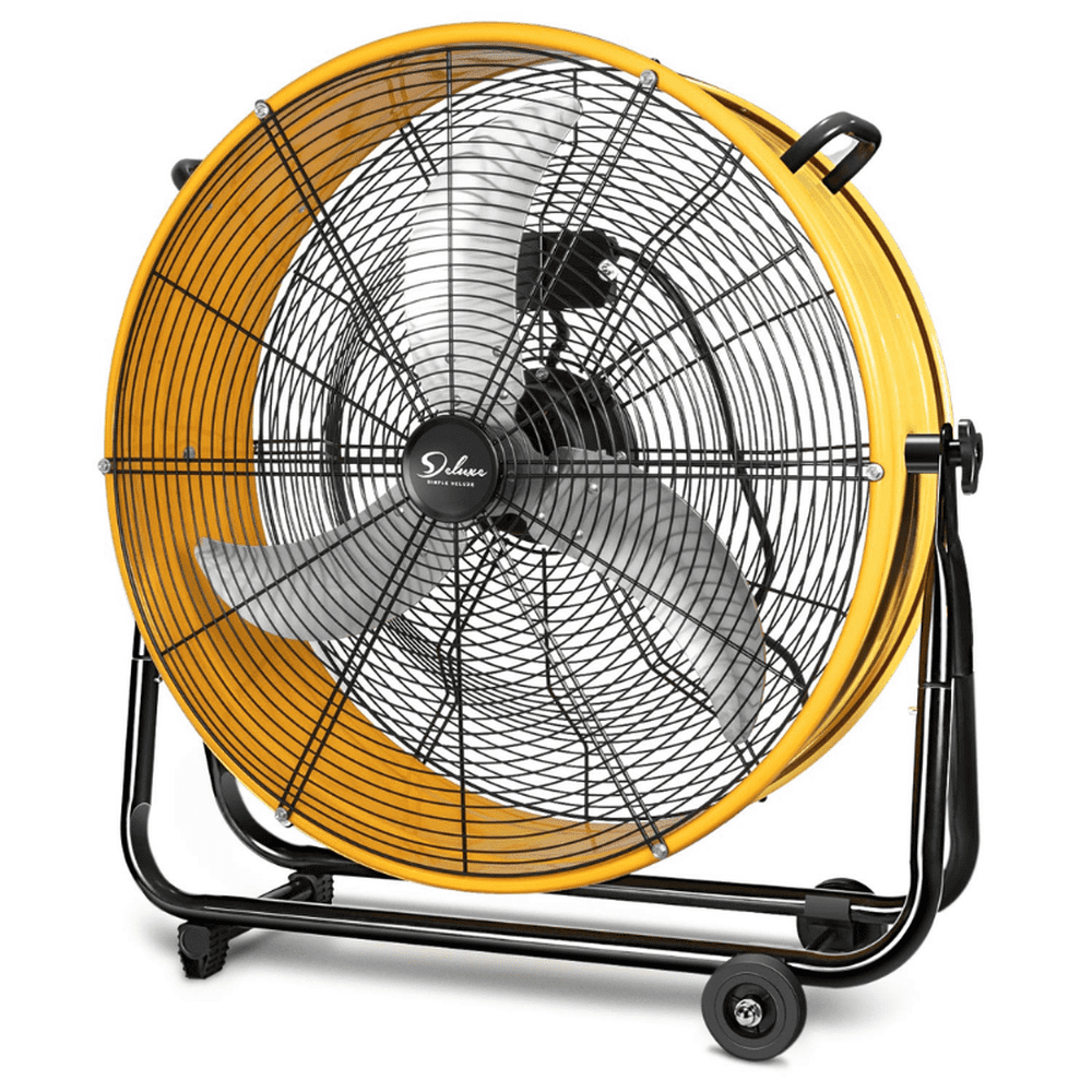 Heavy Duty Metal Industrial Drum Fan-24inch - Simple Deluxe