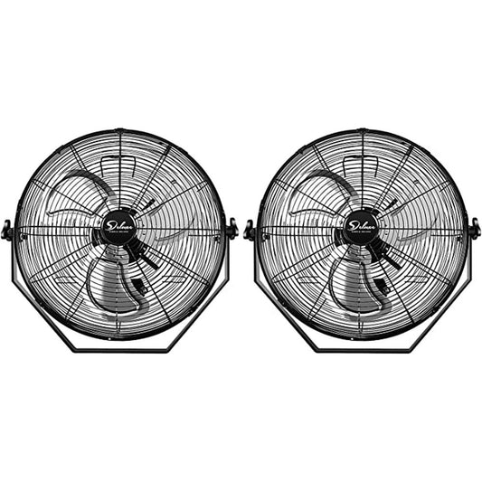 18 Inch Industrial Wall Mount Fan, 3 Speed Commercial Ventilation Metal Fan - Simple Deluxe