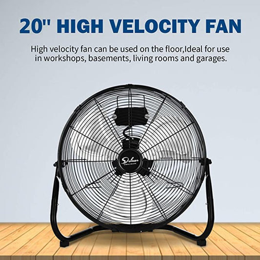 Simple Deluxe 18 Inch 3-Speed High Velocity Heavy Duty Metal Industrial Floor Fans - Simple Deluxe