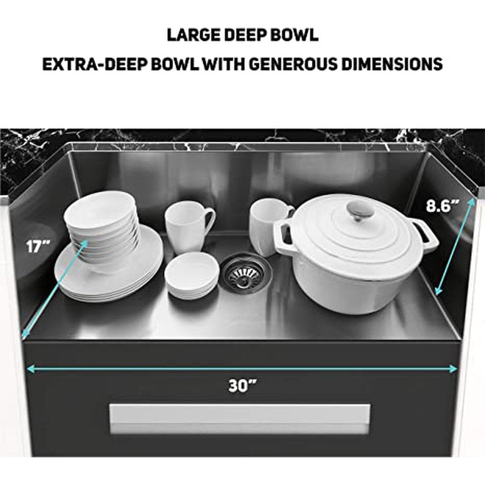 Simple Deluxe 32-Inch Undermount Workstation Kitchen Sink - Simple Deluxe